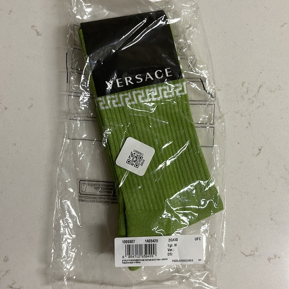 Versace Ribbed Greca Athletic Socks - image 2